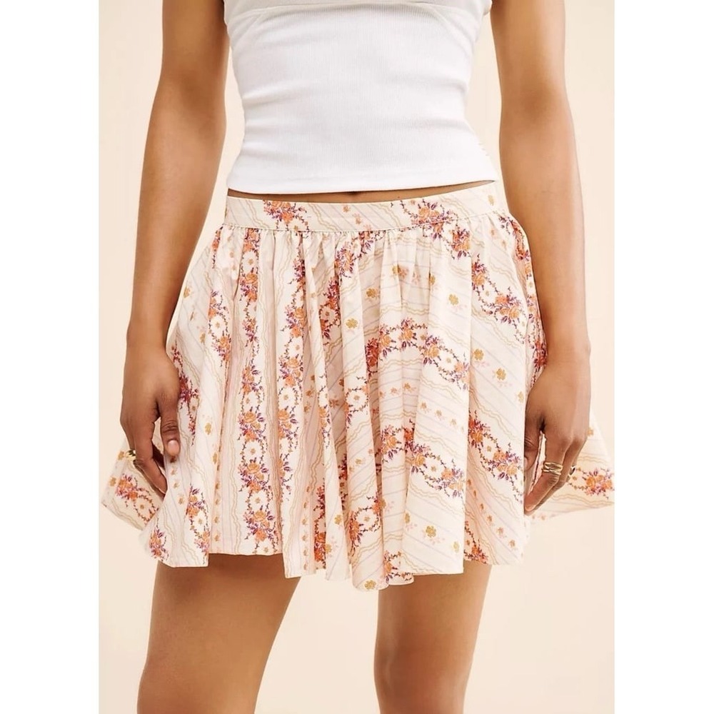 Free People‎ Floral Mini Skirt Small Boho
